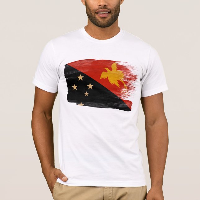 Camiseta de la bandera de Papúa Nueva Guinea (Anverso)