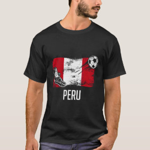 Camiseta de la bandera de Perú Equipo de fútbol pe