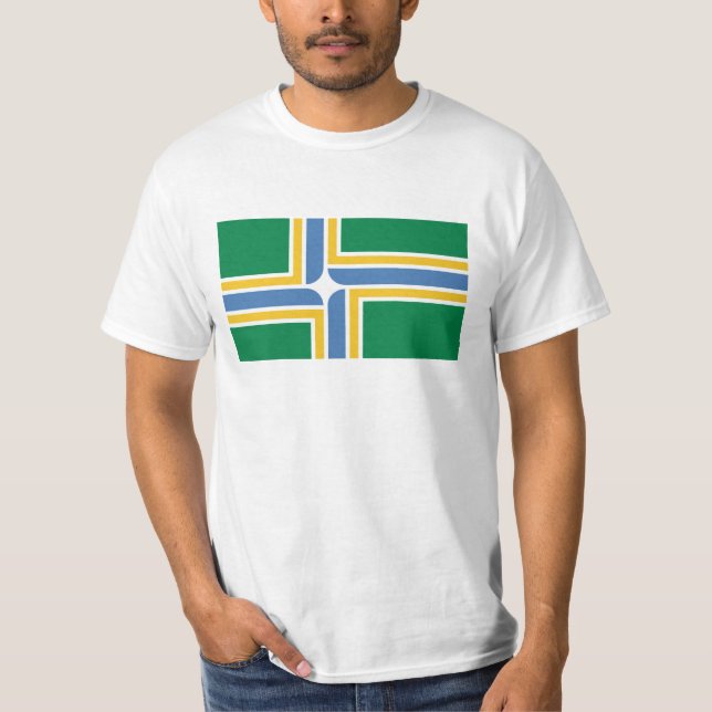 Camiseta de la bandera de Portland Oregon (Anverso)