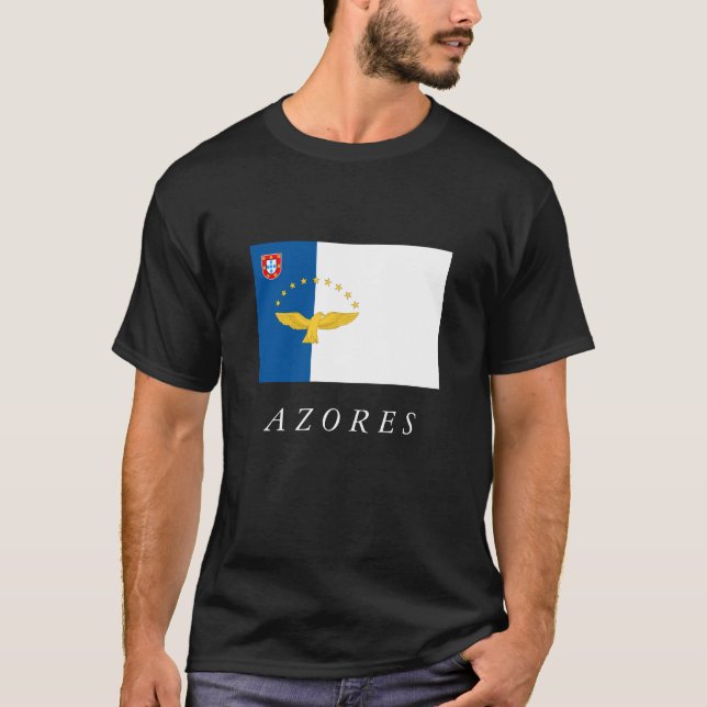 Camiseta de la bandera de Portugal de las islas de (Anverso)