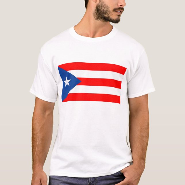 Camiseta de la bandera de Puerto Rico (Anverso)