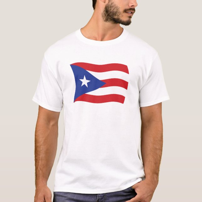 Camiseta de la bandera de Puerto Rico (Anverso)