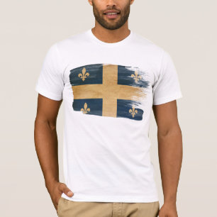 Camiseta de la bandera de Quebec