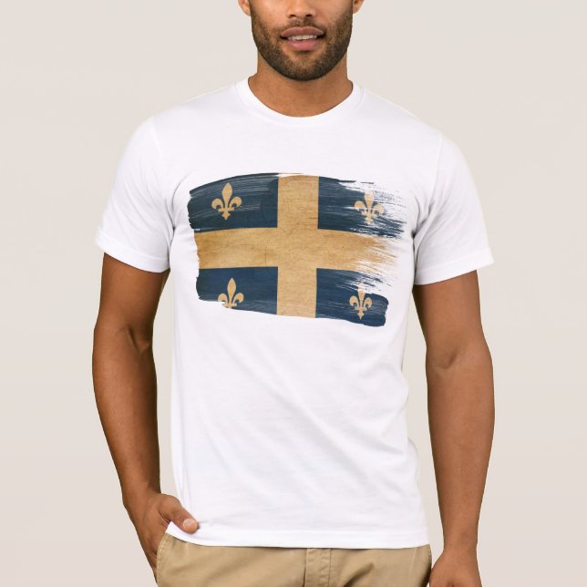 Camiseta de la bandera de Quebec (Anverso)