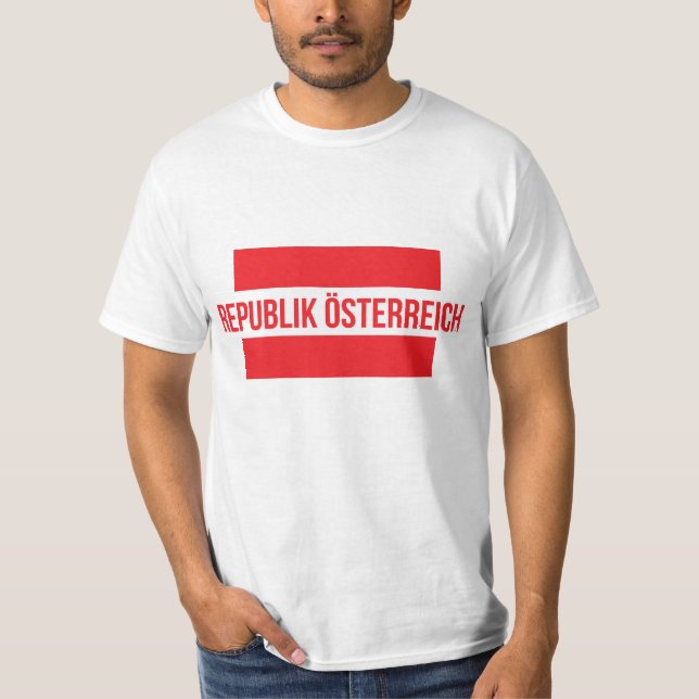 Camiseta de la bandera de Republik Österreich (Anverso)