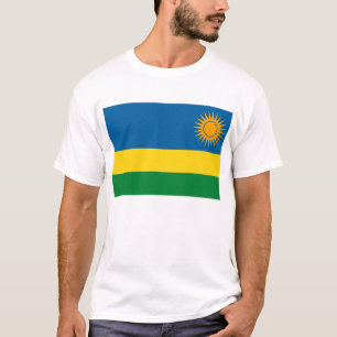 Camiseta de la bandera de Rwanda