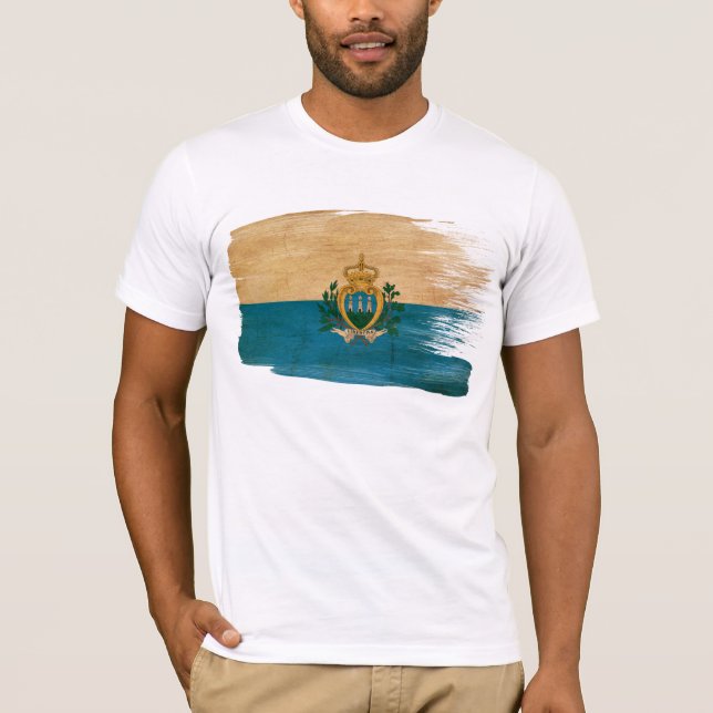 Camiseta de la bandera de San Marino (Anverso)