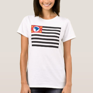 Camiseta de la bandera de Sao Paulo