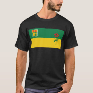 Camiseta de la bandera de Saskatchewan