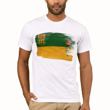 Camiseta de la bandera de Saskatchewan