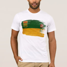 Camiseta de la bandera de Saskatchewan