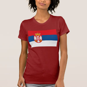Camiseta de la bandera de Serbia