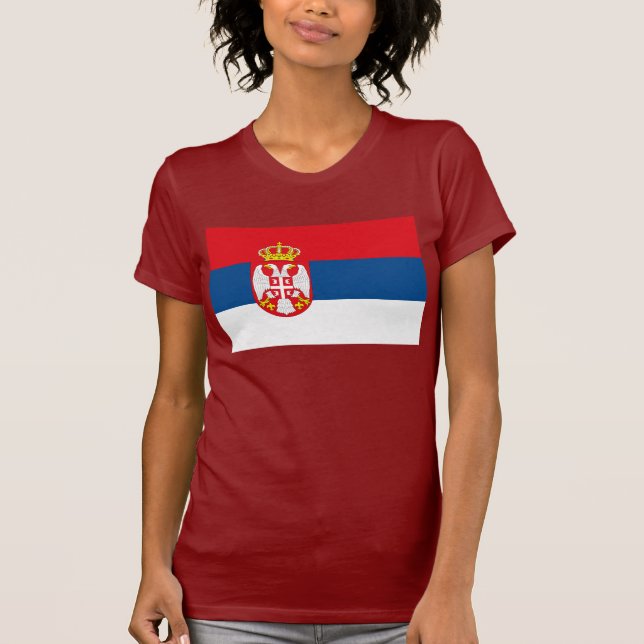 Camiseta de la bandera de Serbia (Anverso)