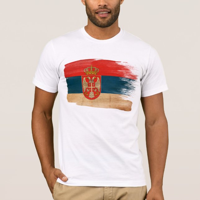 Camiseta de la bandera de Serbia (Anverso)