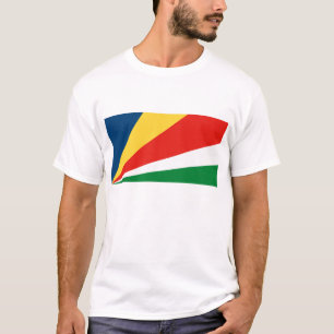 Camiseta de la bandera de Seychelles