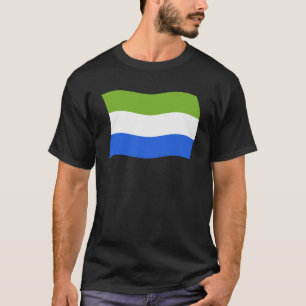 Camiseta de la bandera de Sierra Leona