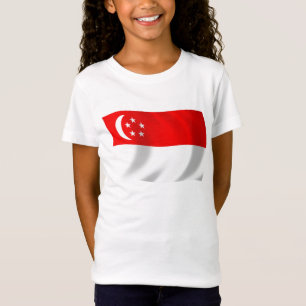 Camiseta de la bandera de Singapur