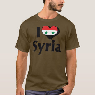 Camiseta de la bandera de Siria que amo