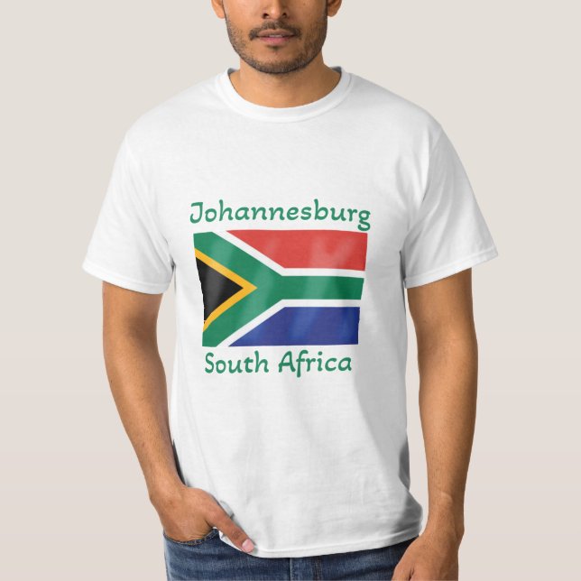 Camiseta de la bandera de Sudáfrica en Johannesbur (Anverso)