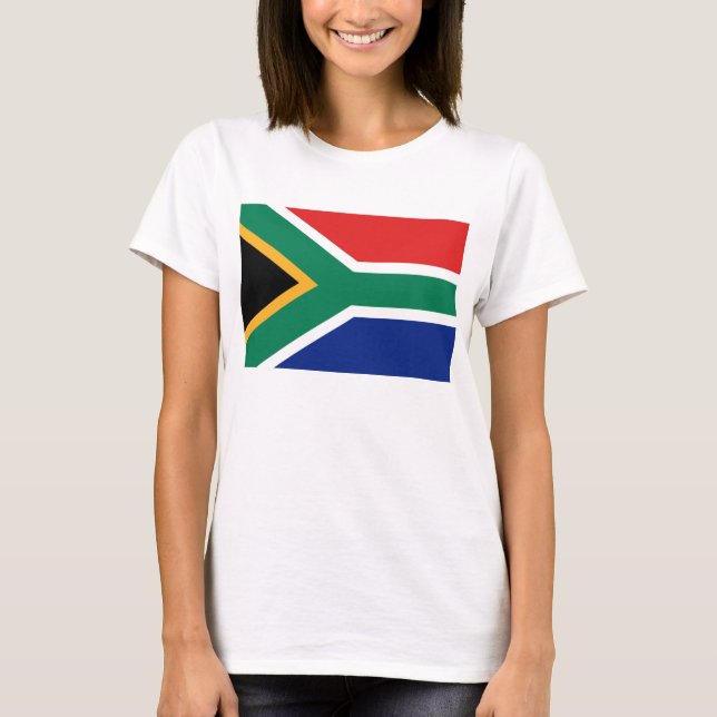 Camiseta de la bandera de Sudáfrica x mapa (Anverso)