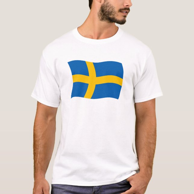 Camiseta de la bandera de Suecia (Anverso)