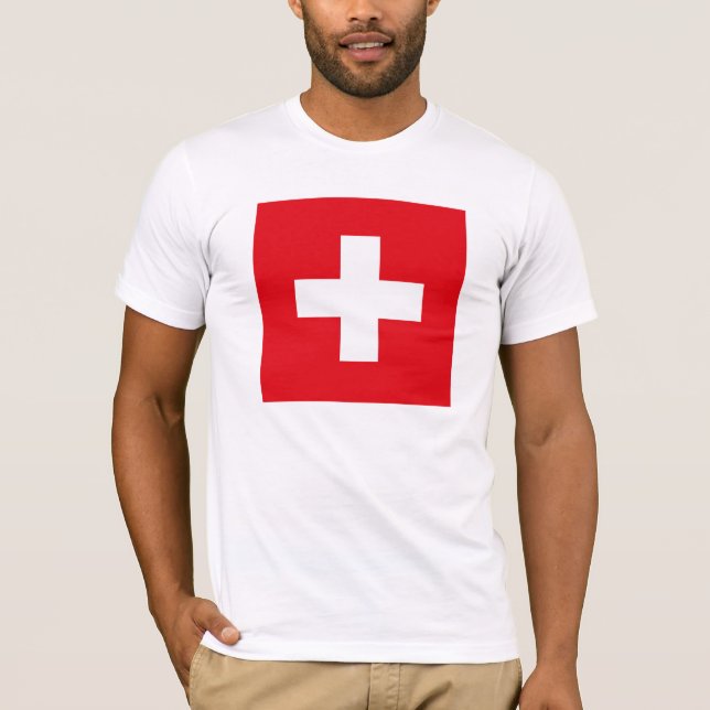 Camiseta de la bandera de Suiza (Anverso)
