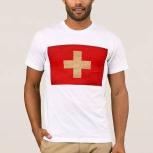 Camiseta de la bandera de Suiza
