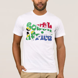 Camiseta de la bandera de Suráfrica