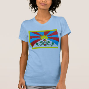 Camiseta de la bandera de Tíbet
