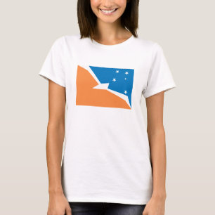 Camiseta de la bandera de Tierra del Fuego