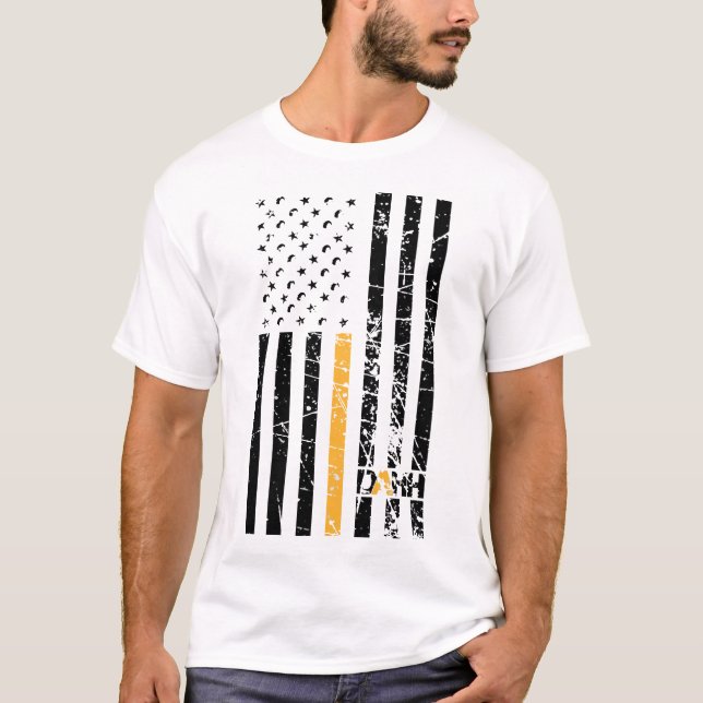 Camiseta de la bandera de toma de conciencia de DA (Anverso)