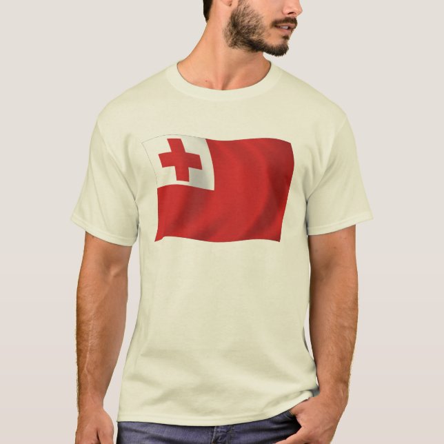 Camiseta de la bandera de Tonga (Anverso)