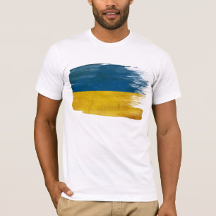 Camiseta de la bandera de Ucrania