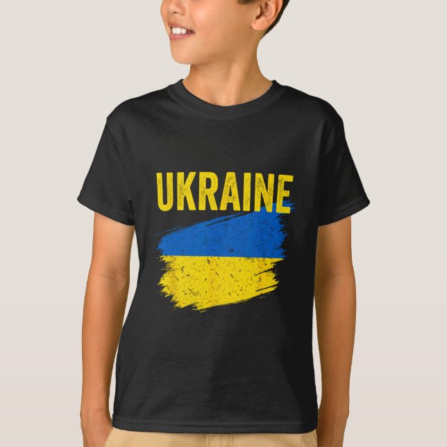 Camiseta de la bandera de Ucrania  (Anverso)