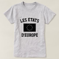 Camiseta de la bandera de unión europea del