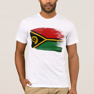 Camiseta de la bandera de Vanuatu