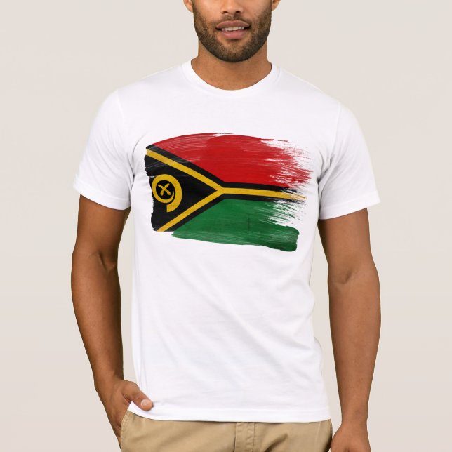 Camiseta de la bandera de Vanuatu (Anverso)