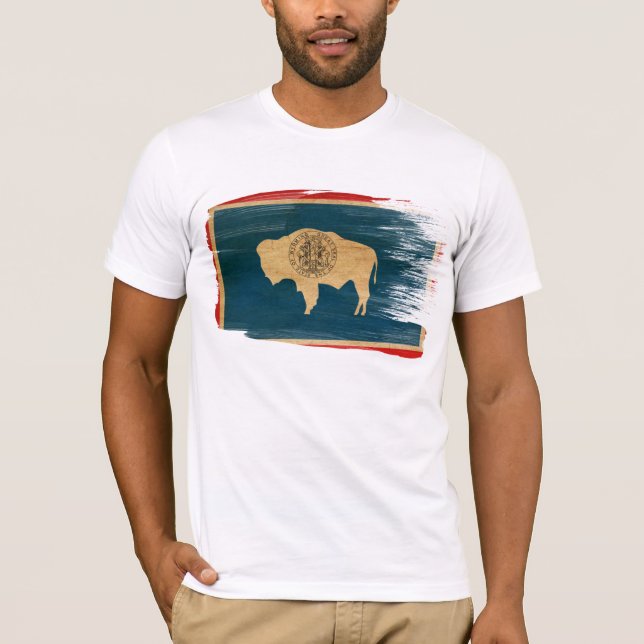 Camiseta de la bandera de Wyoming (Anverso)