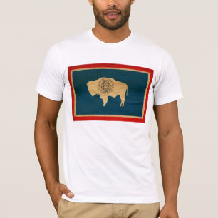 Camiseta de la bandera de Wyoming