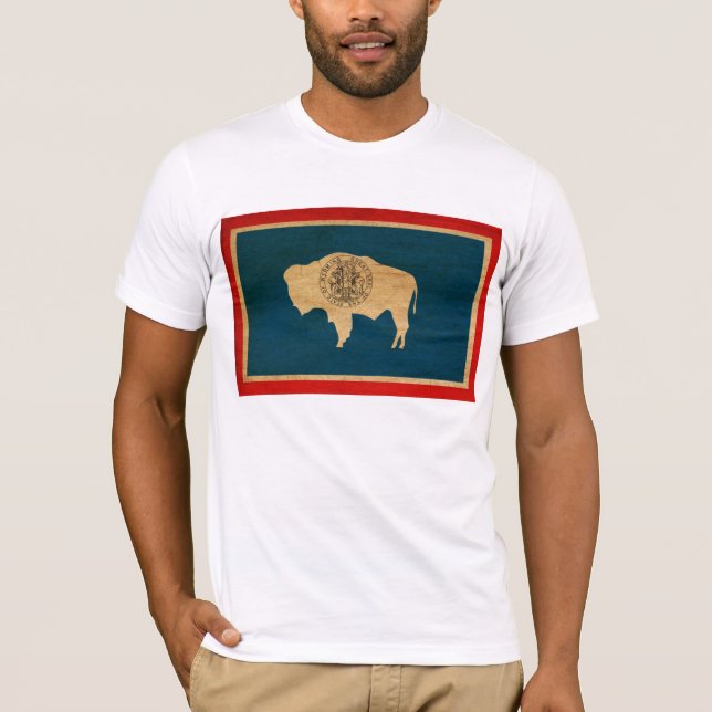 Camiseta de la bandera de Wyoming (Anverso)