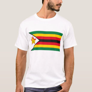 Camiseta de la bandera de Zimbabwe