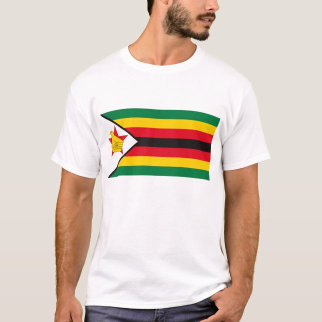 Camiseta de la bandera de Zimbabwe (Anverso)