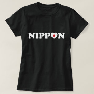 Camiseta de la bandera del corazón de amor de Nipp