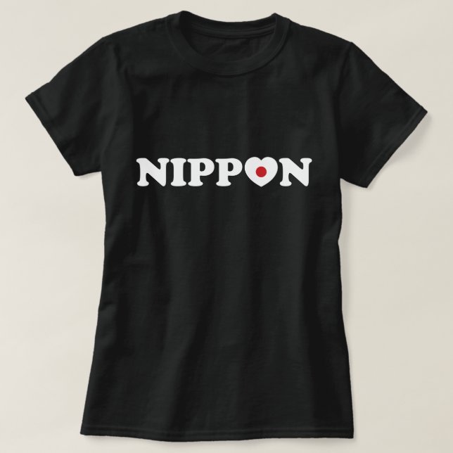 Camiseta de la bandera del corazón de amor de Nipp (Diseño del anverso)