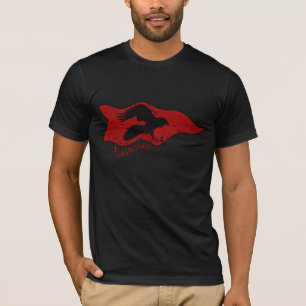 Camiseta de la bandera del cuervo de Landwaster