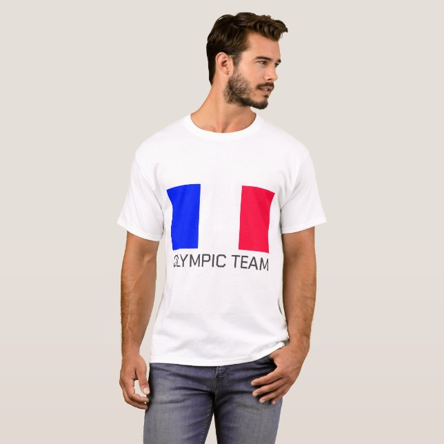 Camiseta de la bandera del EQUIPO OLÍMPICO (Franci (Anverso completo)