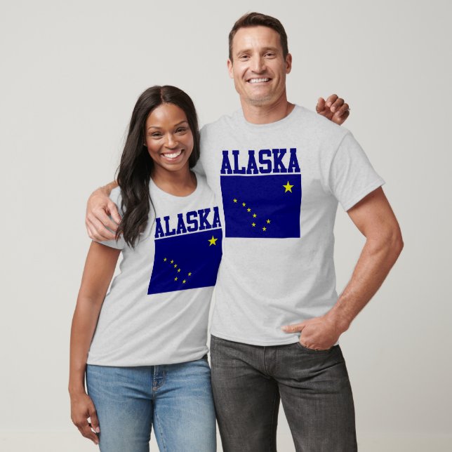 Camiseta de la bandera del estado de Alaska (Unisexo)
