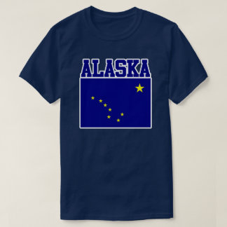 Camiseta de la bandera del estado de Alaska