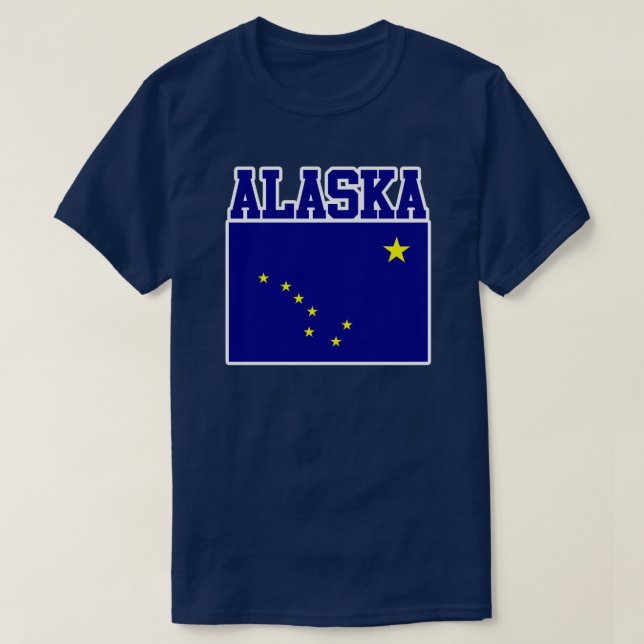 Camiseta de la bandera del estado de Alaska (Diseño del anverso)