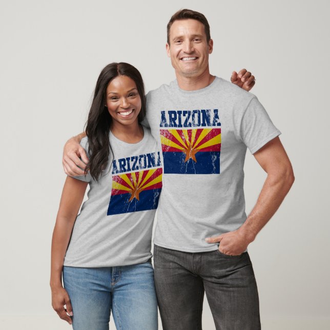Camiseta de la bandera del estado de Arizona (con  (Unisexo)